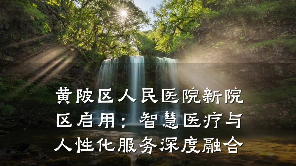 黄陂区人民医院新院区启用:智慧医疗与人性化服务深度融合